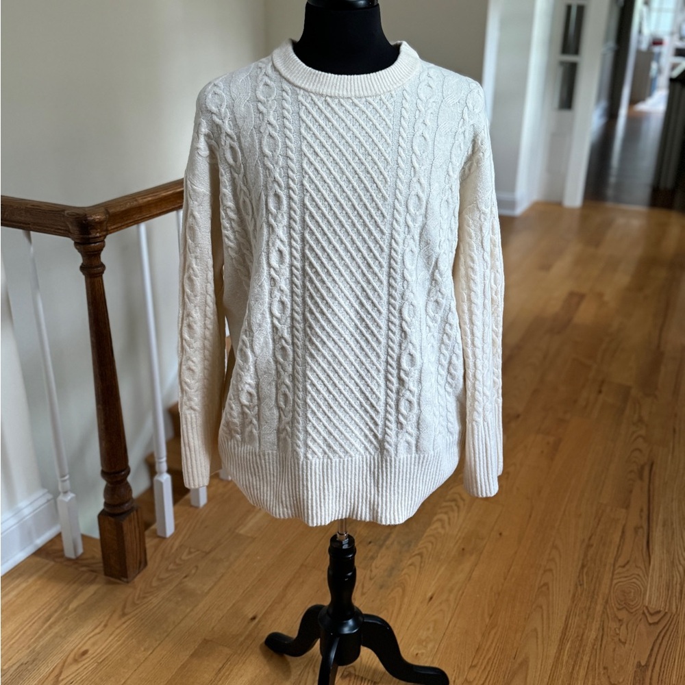 a new day Cable Knit Sweater - Cream
